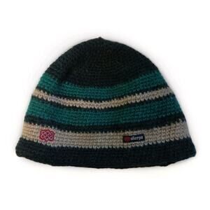 Sherpa 100% Lambs Wool Multicolor Striped Adventure Gear Renzing Hat OS Nepal